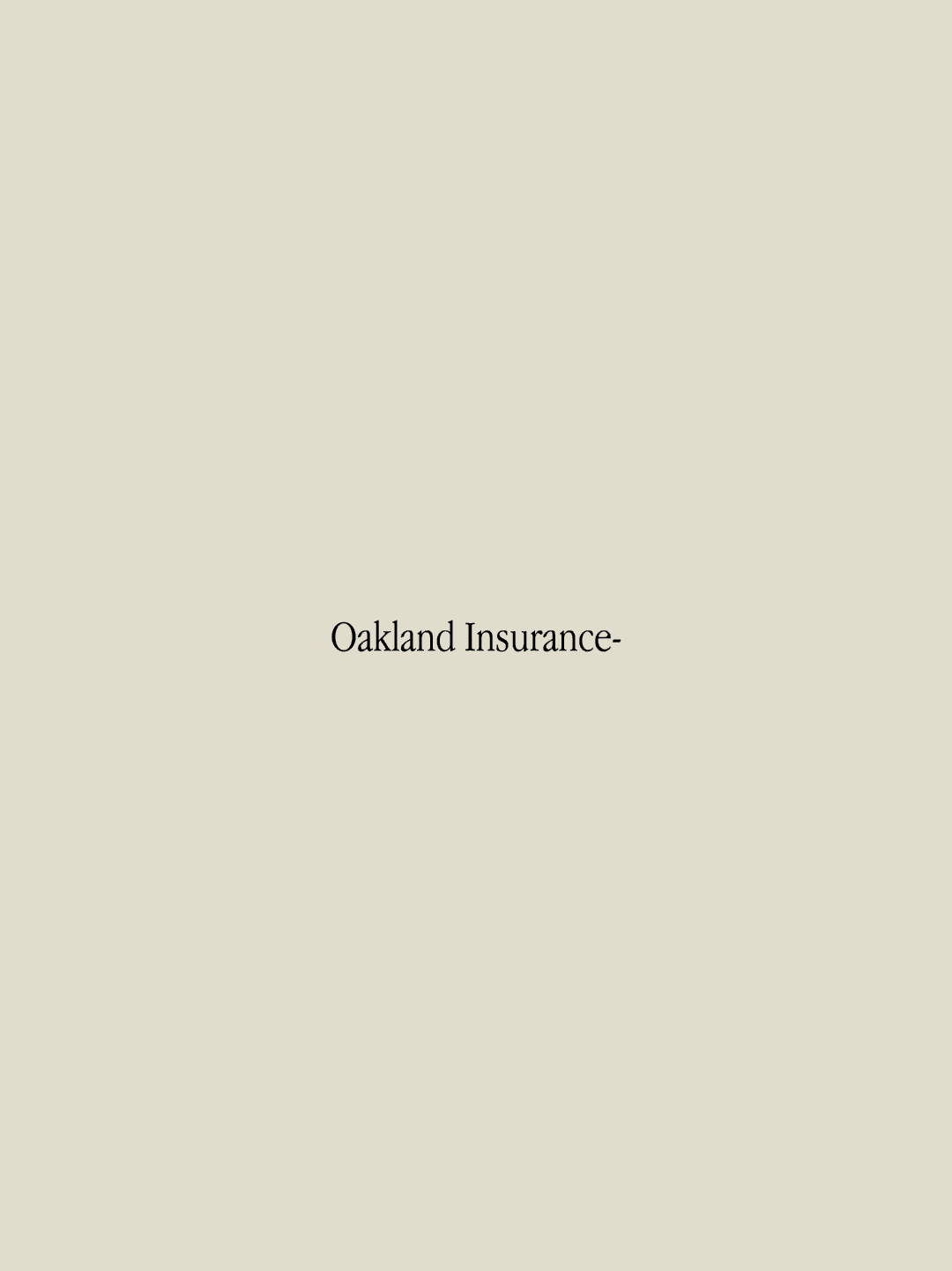 Oakland Insurance 