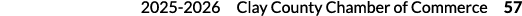 2025 2026 Clay County Chamber of Commerce 57