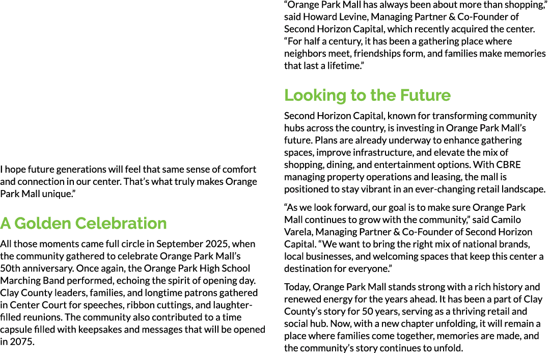I hope future generations will feel that same sense of comfort and connection in our center. That’s what truly makes ...