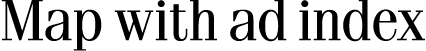 Map with ad index