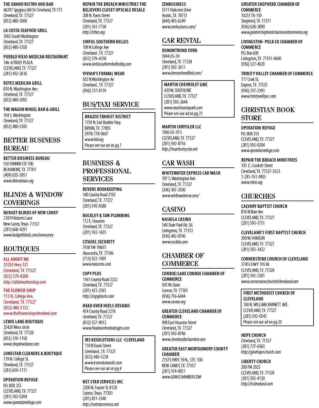 A list of businesses is displayed, including a car dealership and a window company. AI generated content