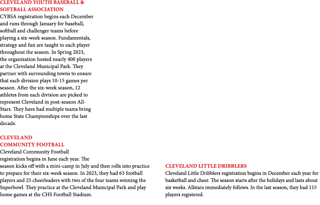 Cleveland Youth Baseball & Softball Association CYBSA registration begins each December and runs through January for ...