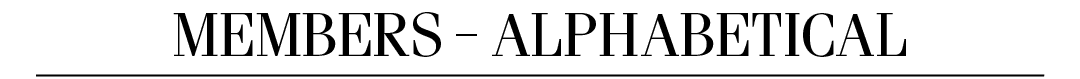 Members – Alphabetical