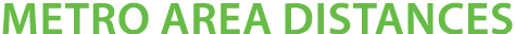 Metro Area Distances