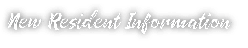 New Resident Information