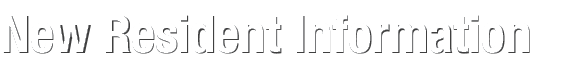New Resident Information