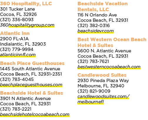 360 Hospitality, LLC 301 Tucker Lane Cocoa, FL 32926 (321) 336 8093 360hospitalitygroup.com Atlantic Inn 2900 FL A1A ...