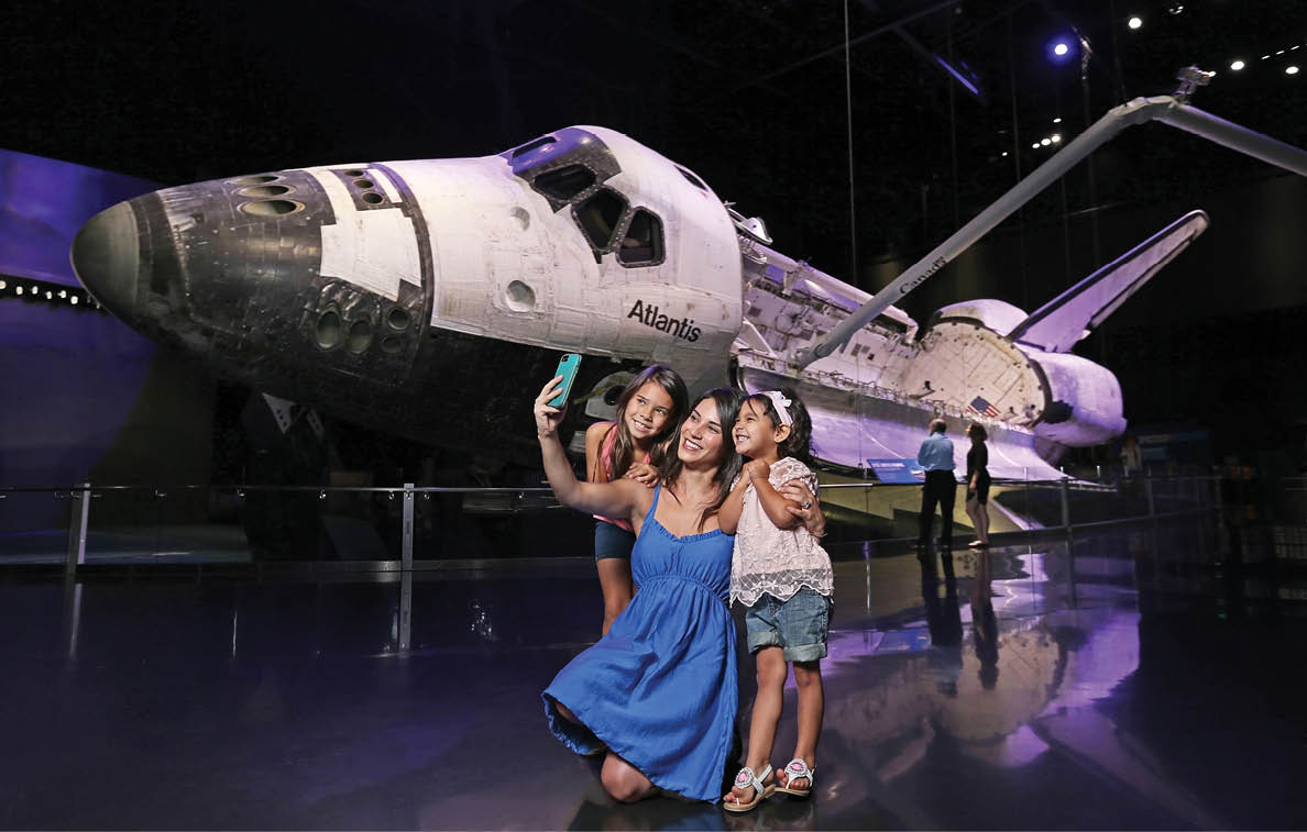 NOT FOR EDITORIAL USE.  Shuttle Atlantis Exhibit at the Kennedy Space Center Visitor Complex --  Photo by Patrick Farrell and Peter W. Cross 