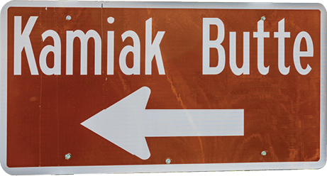 Pullman, Washington, USA. Sign for Kamiak Butte County Park.