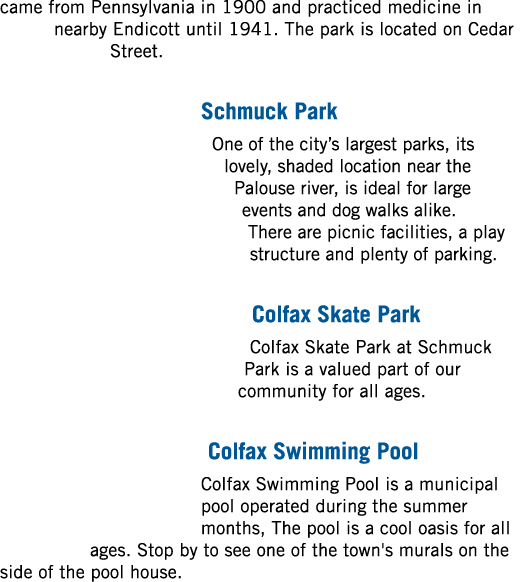 came from Pennsylvania in 1900 and practiced medicine in nearby Endicott until 1941. The park is located on Cedar Str...