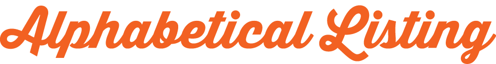 Alphabetical Listing