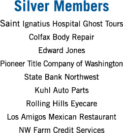 Silver Members Saint Ignatius Hospital Ghost Tours Colfax Body Repair Edward Jones Pioneer Title Company of Washingto...