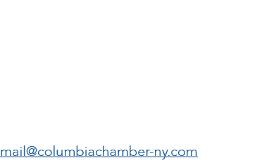 PLEASE RETURN APPLICATION WITH PAYMENT TO: Columbia County Chamber of Commerce 1 North Front Street, Hudson, NY 12534...