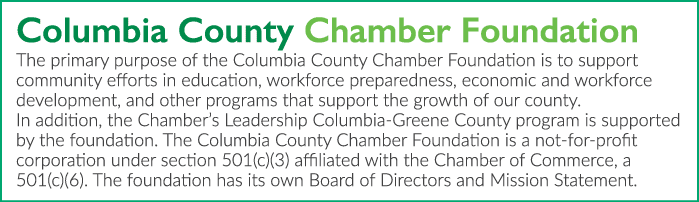 Columbia County Chamber Foundation The primary purpose of the Columbia County Chamber Foundation is to support commun...