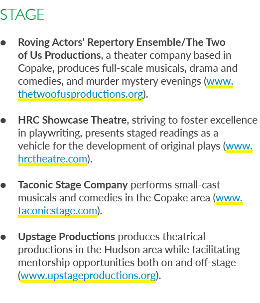 STAGE ● Roving Actors’ Repertory Ensemble/The Two of Us Productions, a theater company based in Copake, produces full...