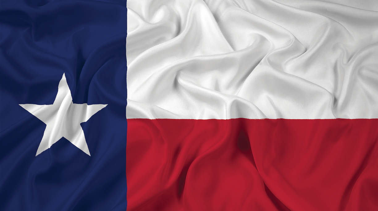 Waving Texas State Flag