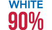 White 90%