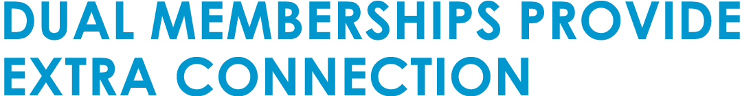 Dual Memberships Provide Extra Connection