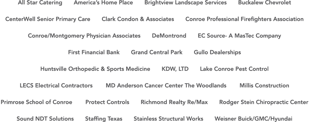 All Star Catering  America s Home Place  Brightview Landscape Services  Buckalew Chevrolet   CenterWell Senior Primar   