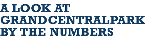 A LOOK AT GRAND CENTRAL PARK BY THE NUMBERS