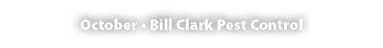October • Bill Clark Pest Control