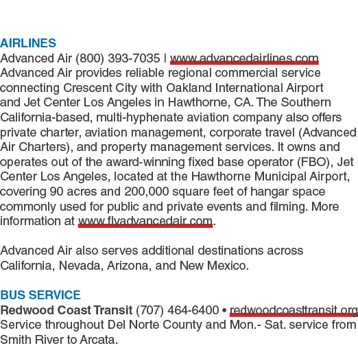 AIRLINES Advanced Air (800) 393 7035 | www.advancedairlines.com Advanced Air provides reliable regional commercial se...