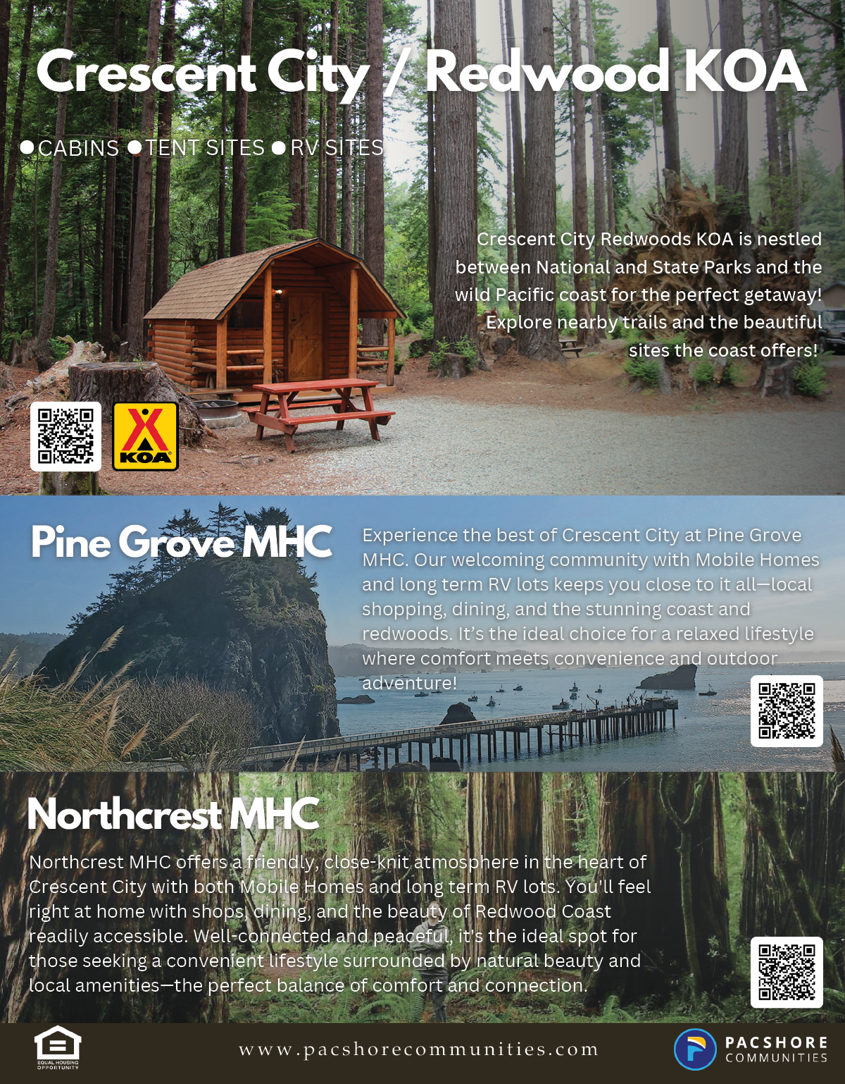 A brochure for a vacation spot in Oregon. AI generated content