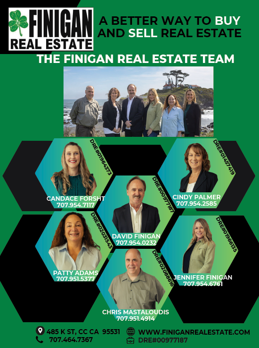 A group of people are shown in a collage of photos, with some of them wearing ties. The image is advertising a real estate team. AI generated content