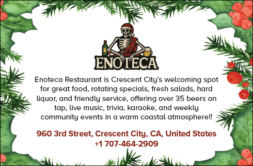 A flyer advertises a restaurant called Enoteca. AI generated content