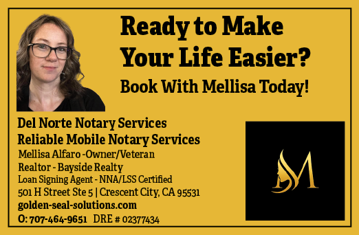 A woman is promoting her mobile notary service. AI generated content