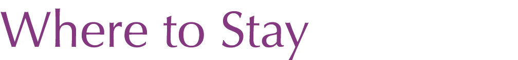 Where to Stay