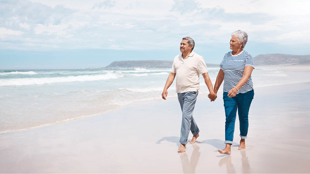 Nothing feels better than a walk on the beach