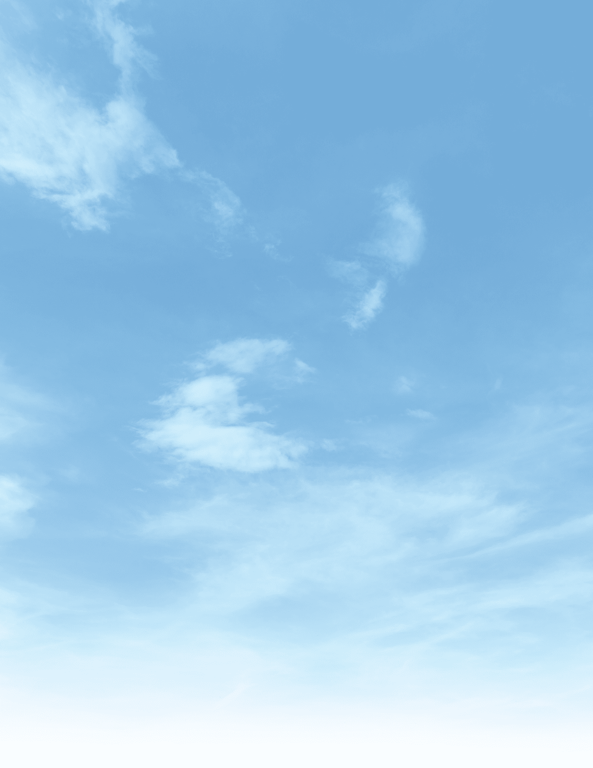 Summer Blue Sky and white cloud white background. Beautiful clear cloudy in sunlight calm season. Panoramic vivid cyan cloudscape in nature environment. Outdoor horizon skyline with spring sunshine.