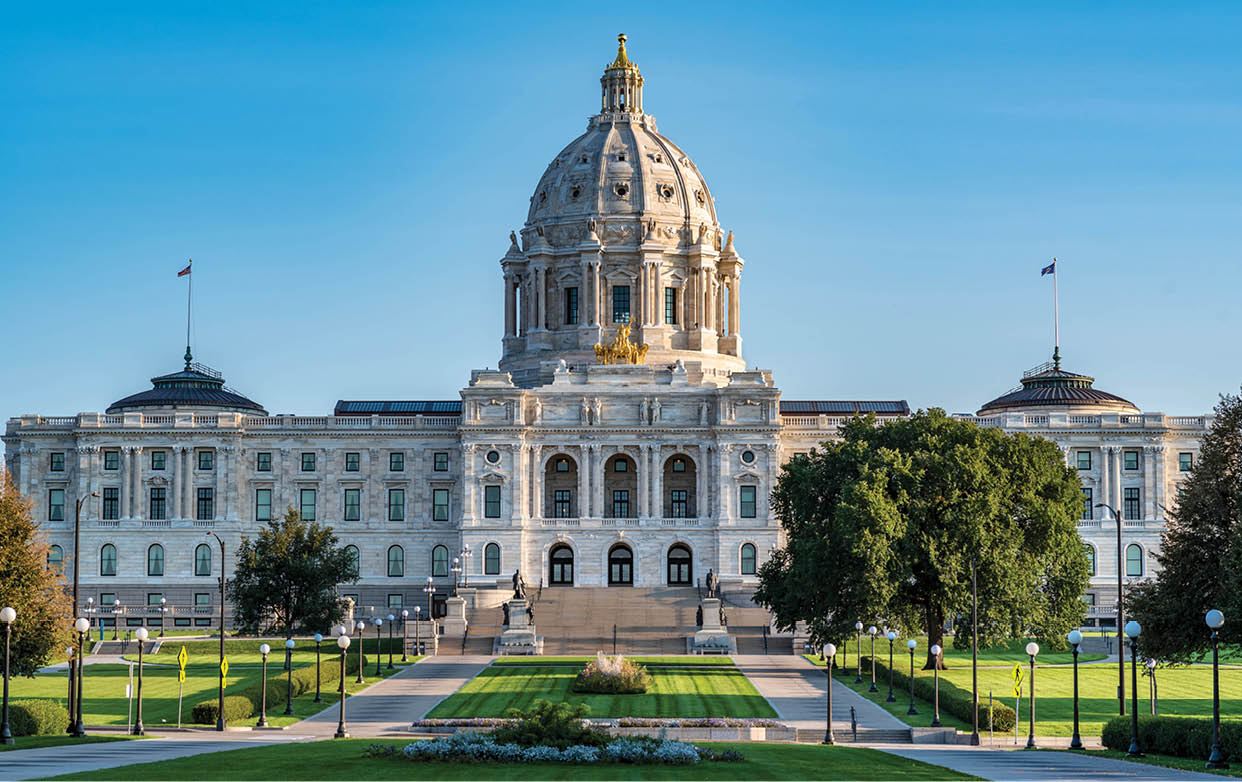State Capitol of Minnesota at Sunrise