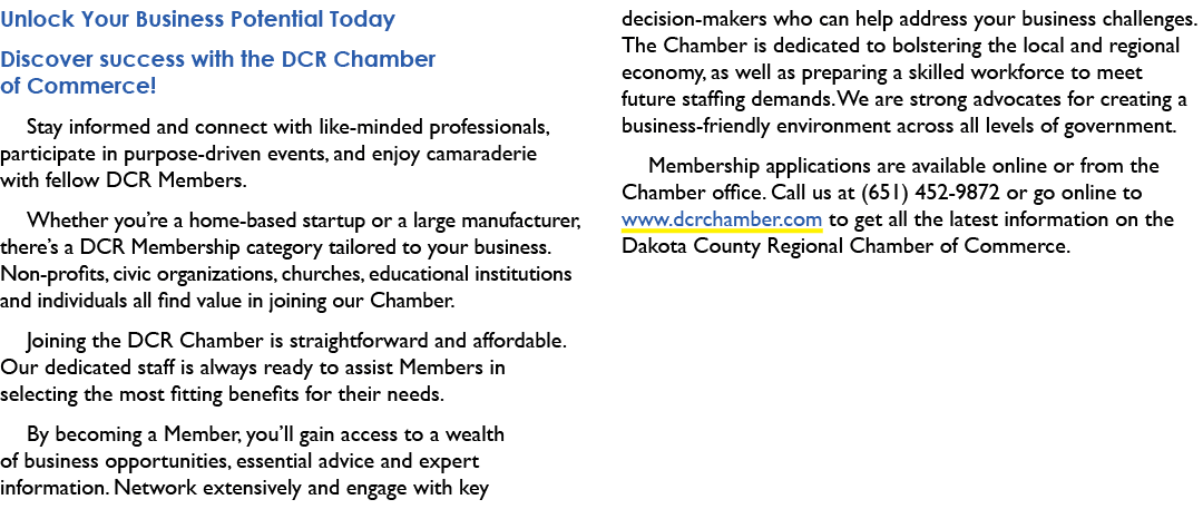 Unlock Your Business Potential Today Discover success with the DCR Chamber of Commerce! Stay informed and connect wit...