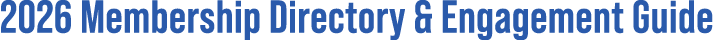 2026 Membership Directory & Engagement Guide
