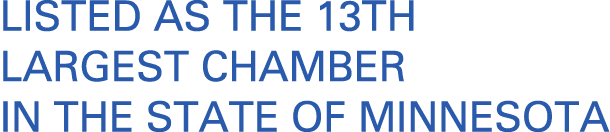 listed as the 13th largest chamber in the state of minnesota