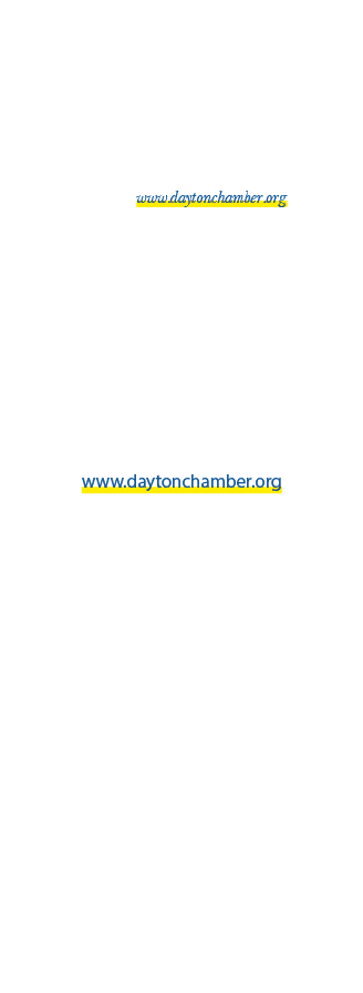 FOCUS FOCUS is a quarterly publication of the Dayton Area Chamber of Commerce. It is distributed to Chamber members a...