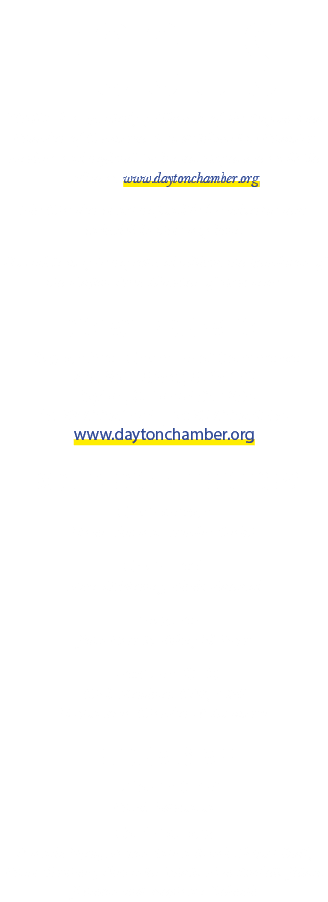 FOCUS FOCUS is a quarterly publication of the Dayton Area Chamber of Commerce. It is distributed to Chamber members a...