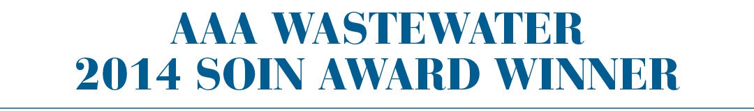 AAA Wastewater 2014 Soin Award Winner