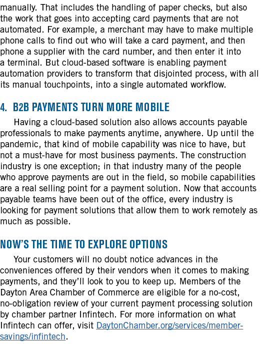 manually  That includes the handling of paper checks, but also the work that goes into accepting card payments that a   