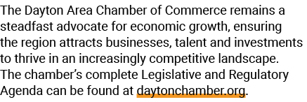 The Dayton Area Chamber of Commerce remains a steadfast advocate for economic growth, ensuring the region attracts bu...