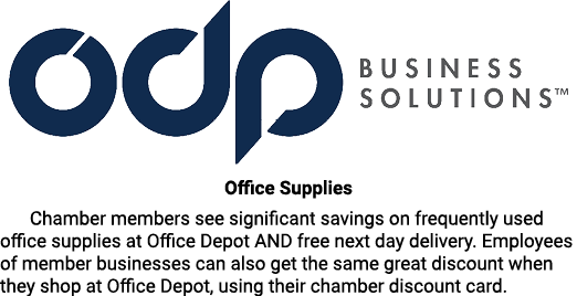 ￼ Office Supplies Chamber members see significant savings on frequently used office supplies at Office Depot AND free...