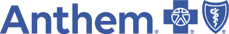 A logo for Anthem is displayed in blue and white. AI generated content