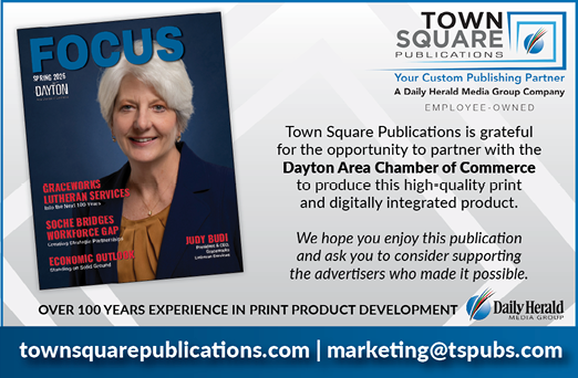 A woman is on the cover of a magazine called Town Square. AI generated content