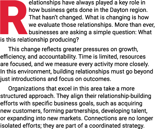 Relationships have always played a key role in how business gets done in the Dayton region. That hasn’t changed. What...