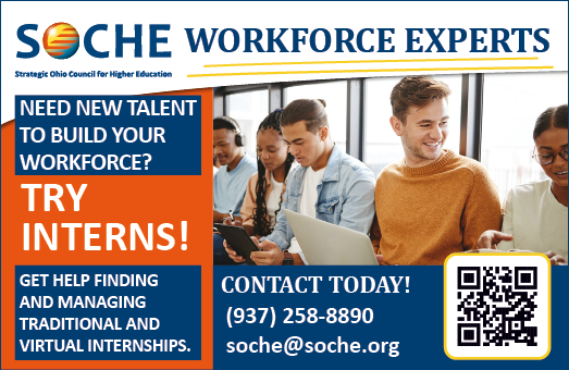 A poster advertising workforce experts. Description generated by AI