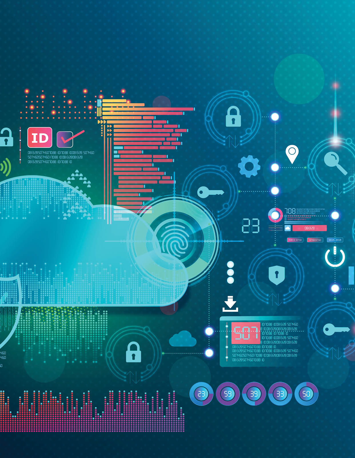 Security as a Service - SECaaS - Cloud-based Model for Outsourcing Cybersecurity Services - Conceptual Illustration