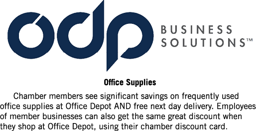 ￼ Office Supplies Chamber members see significant savings on frequently used office supplies at Office Depot AND free...