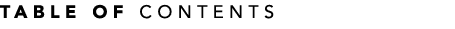Table of Contents